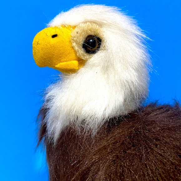 AMERICAN BALD EAGLE HARLEY FLUFFY WILDLIFE SERIES PLUSH VTG 90’s NANCO - Picture 3 of 13
